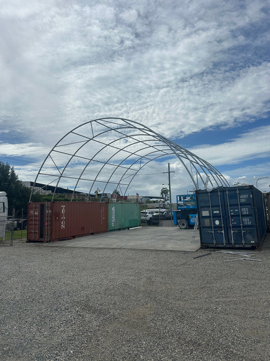40x40 Dome with End Wall Installation Arundel Qld
